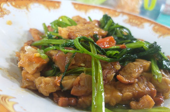 Resep Tumis kangkung tempe saus tiram, Sempurna