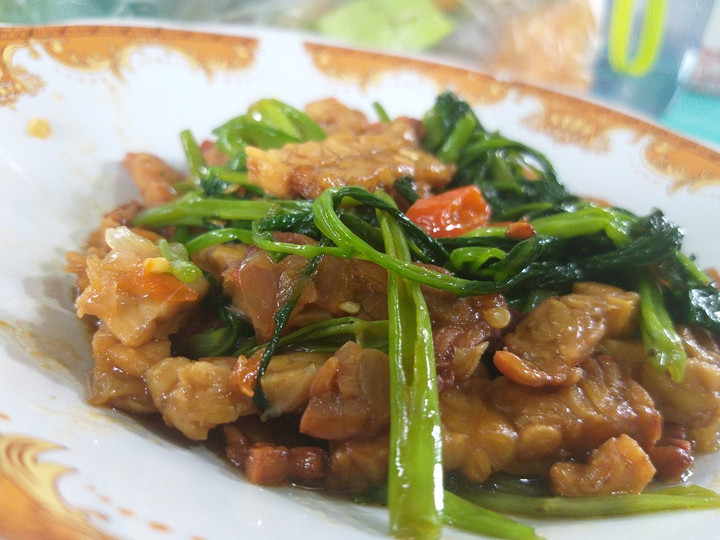 Resep Tumis kangkung tempe saus tiram, Sempurna