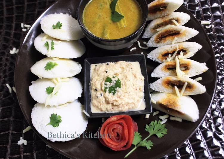 Stuffed Cheese Idli