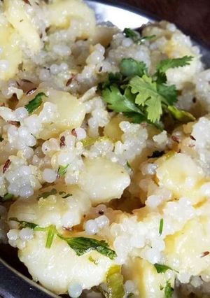A picture of Sabudana khichdi ☺️.