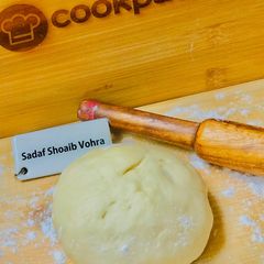 A picture of Risen dough.