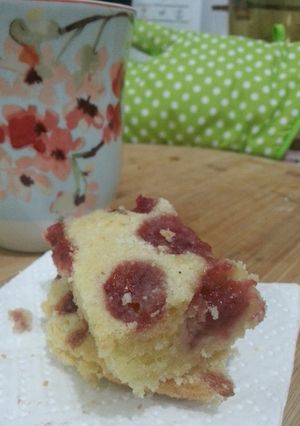 Foto resep Cake Almond Plum 5 menit saja - No Mixer