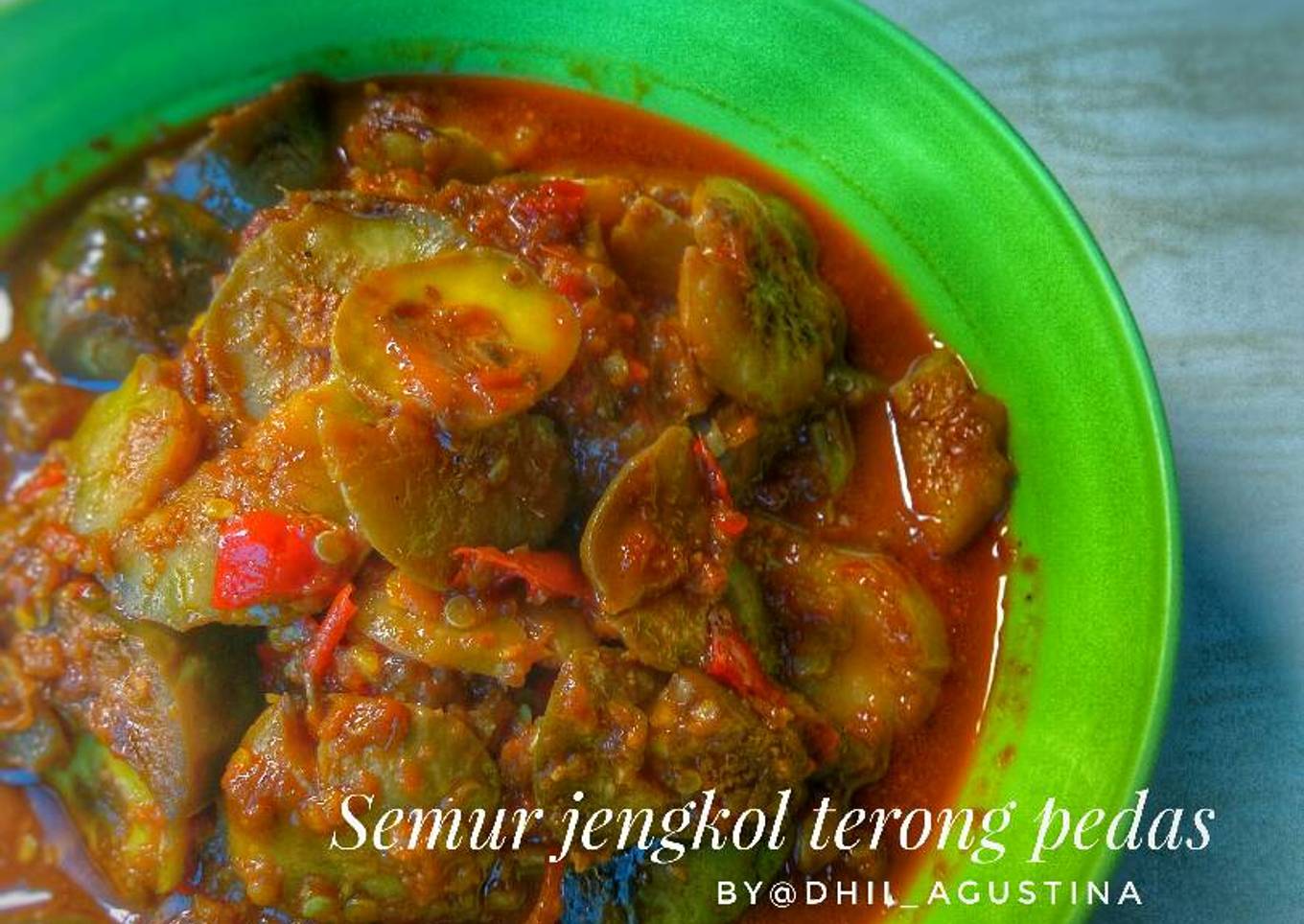 Semur Jengkol Terong Pedas