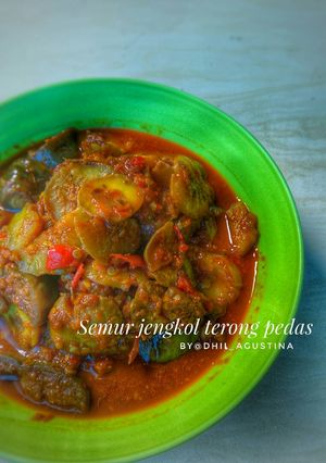 Foto resep Semur Jengkol Terong Pedas