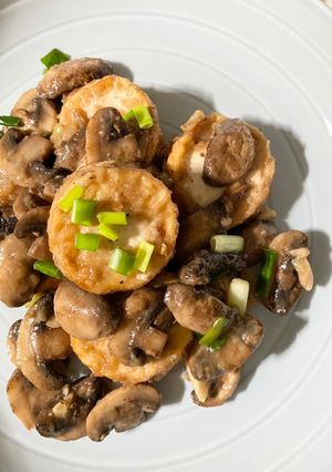 Foto resep Tumis Jamur Tofu