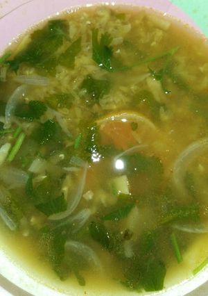 A picture of Bengali-Style Red Lentil Soup.