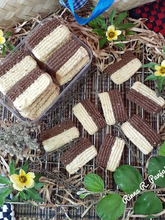 Cara Gampang Membuat Resep Semprit Sagu Kacang Thyme Spekuk (Semprit Dua Warna) yang  Bikin Ketagihan Anti Ribet, Bikin Ngiler