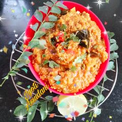 Foxtail millet Upma kangani upma A picture of Foxtail millet Upma kangani upma.