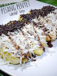 Foto resep Pisang Penyet Cokelat Keju