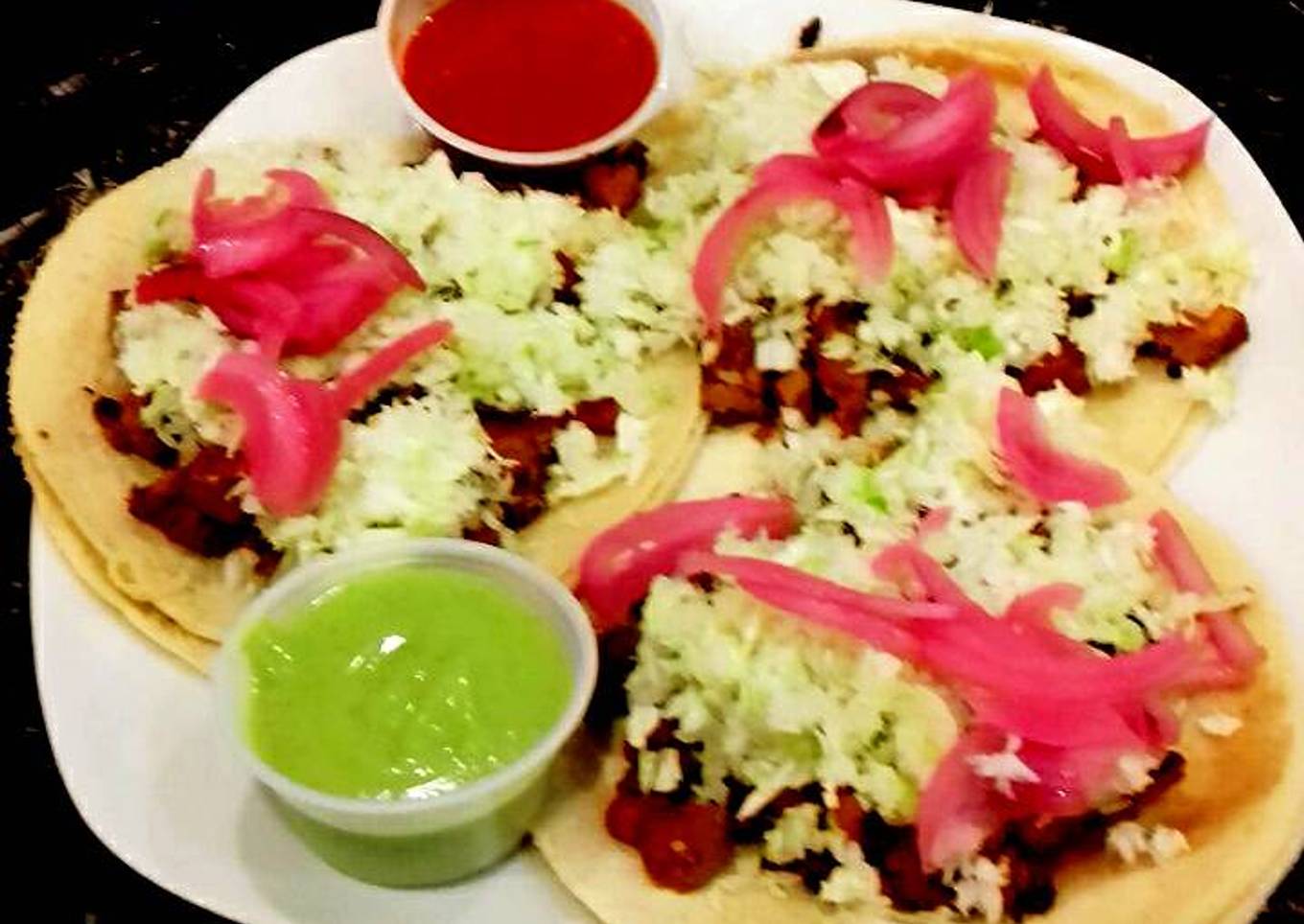 Tacos de carne adobada estilo sinaloa