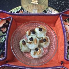 A picture of Sabudana gulkand berry Modak.