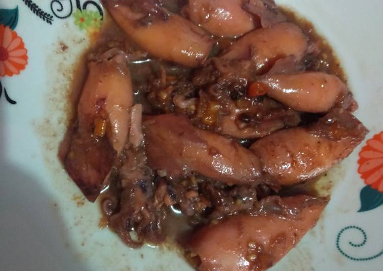 Bagaimana Membuat Sotong tumis yang Enak