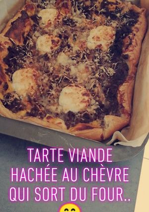 Une photo de Tarte viande hachée au chèvre