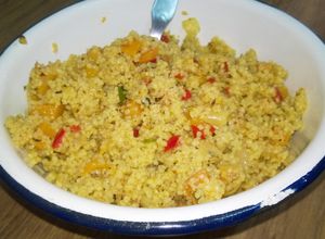 Una foto de Cous Cous con verdura