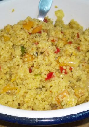 Una foto de Cous Cous con verdura