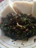Mixed veggies with ugali#author marathon Mombasa contest