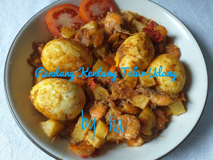 Langkah Mudah untuk Menyiapkan Rendang Kentang Telur Udang, Menggugah Selera