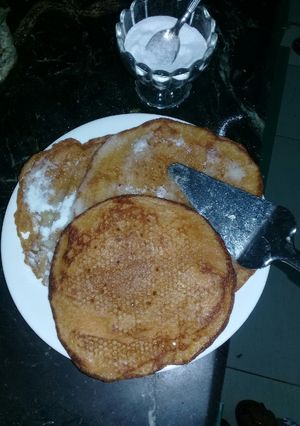 صورة لوصفة فطيرة بالسكر والسمنة