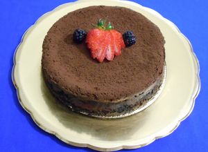 Una foto de Cheescake de trufa