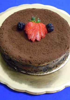 Una foto de Cheescake de trufa
