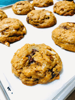 Foto resep Chocolate Chip Almond Cookies / Monster Cookies / Chewy Cookies