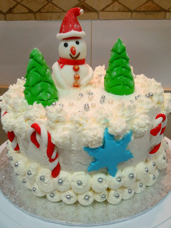 Una foto de Tarta navideña: "Dulce y blanca Navidad"