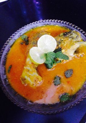 A picture of Fish 🐠 pomfret masala.