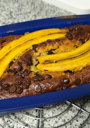 Una foto de Banana Bread con harina de avena (sin azúcar)