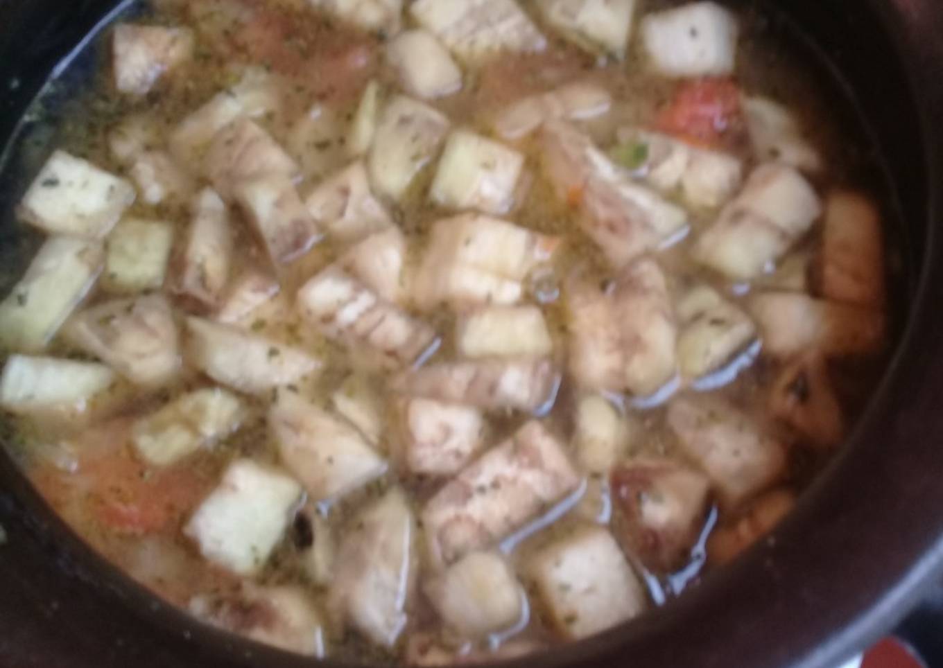 Guiso de berenjena sin carne