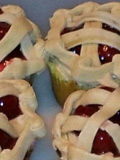 A picture of Cherry cupcakes.