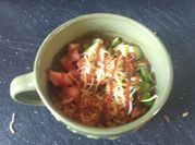 A picture of rotel on stove