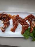 Sticky chicken wings