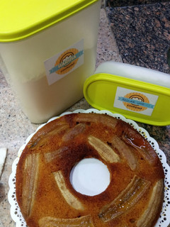 Una foto de Bizcochuelo de banana "pila"