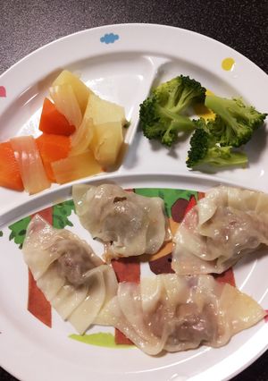 A picture of Gyoza for 1-Year-Olds (Baby-Led Weaning, Egg-Free).