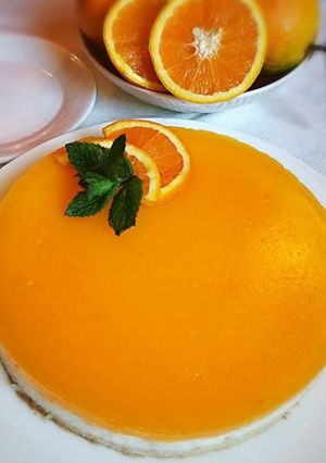 صورة لوصفة تشيز كيك بالبرتقال منعشة 🍊😋