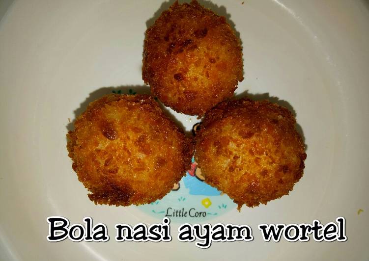 Bola nasi ayam wortel
