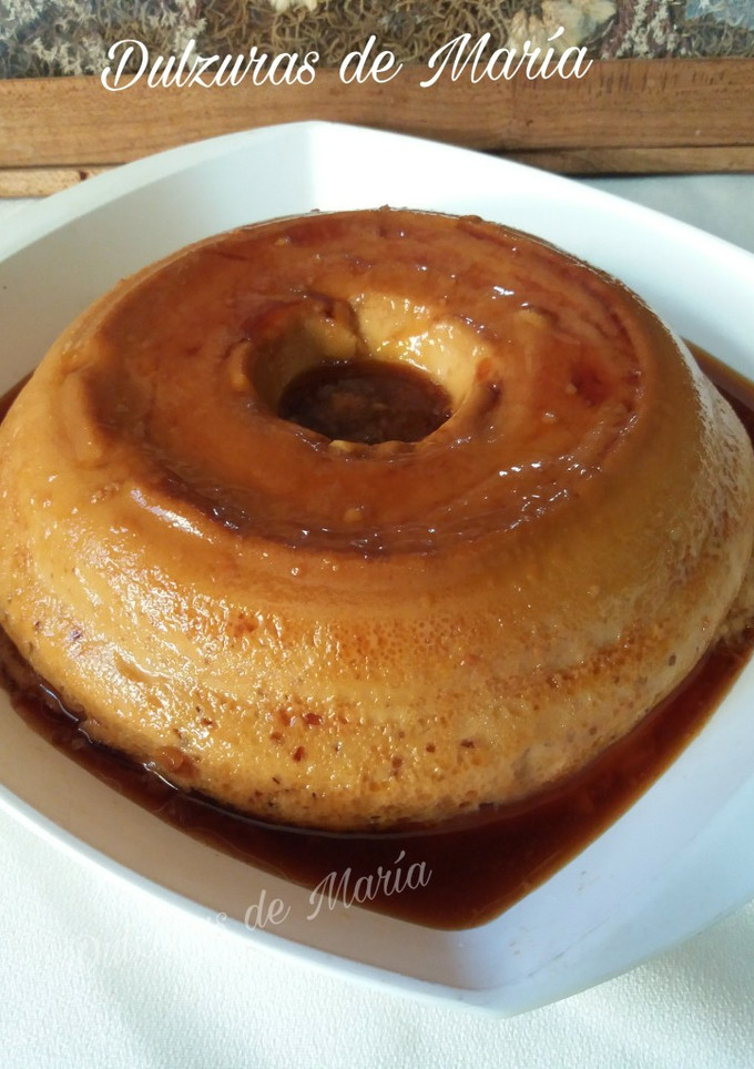 Una foto de Flan de dulce de leche