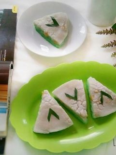 Foto resep Lempeng Kukus Pisang Pandan