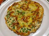 Tortilla de huevo con chícharos