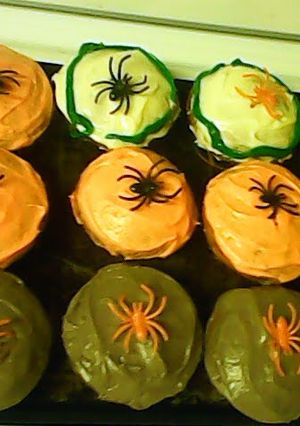 A picture of Catchy Carrot Muffins with Cream Cheese icing!!.