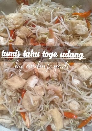 Foto resep Tumis tahu toge udang