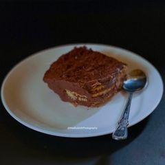 A picture of Chocolate Biscuit Pudding.