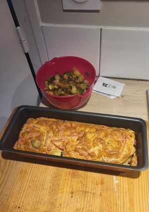 Une photo de Cake aux courgettes