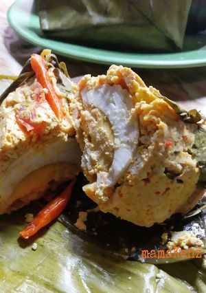 Foto resep Pepes tahu telur asin (matang)