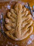 Foglia di focaccia semintegrale con licoli