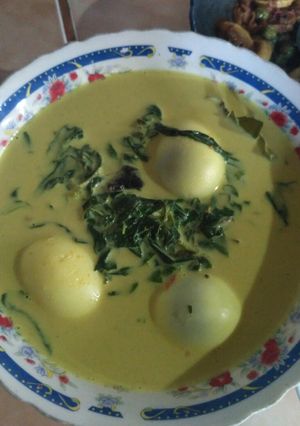 Foto resep Gulai telur dan pucuk ubi