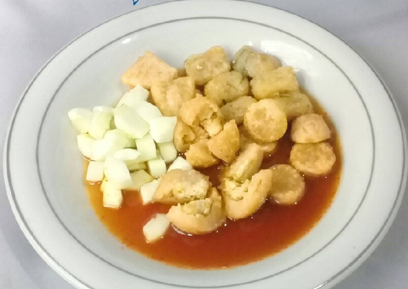 Mpempek Nasi Kepala + Kulit Udang