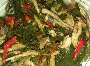Foto resep Oseng genjer ikan asin