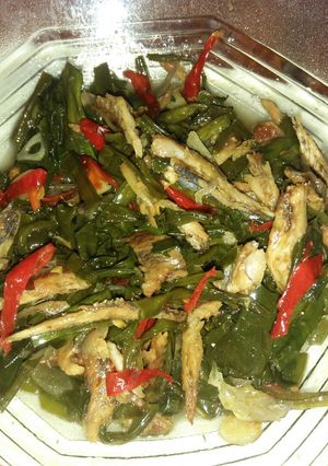 Foto resep Oseng genjer ikan asin