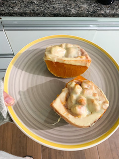 Una foto de Calabaza rellena fácil y saludable